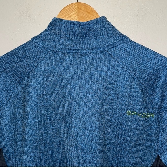 SPYDER Men’s Blue Outbound Half Zip Pullover Sweater Fleece Size Extra Large - Picture 7 of 10